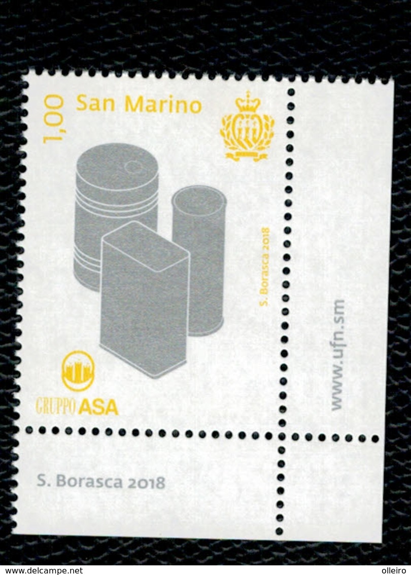 San Marino 2018 Made In San Marino Gruppo ASA  1v Complete Set ** MNH - Nuovi