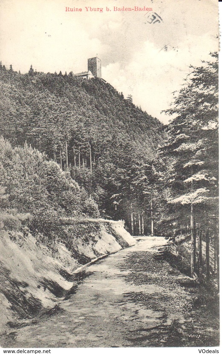 Deutschland - Bade-Wurtemberg - Baden-Baden - Ruine Yburg B. Baden Baden - Baden-Baden