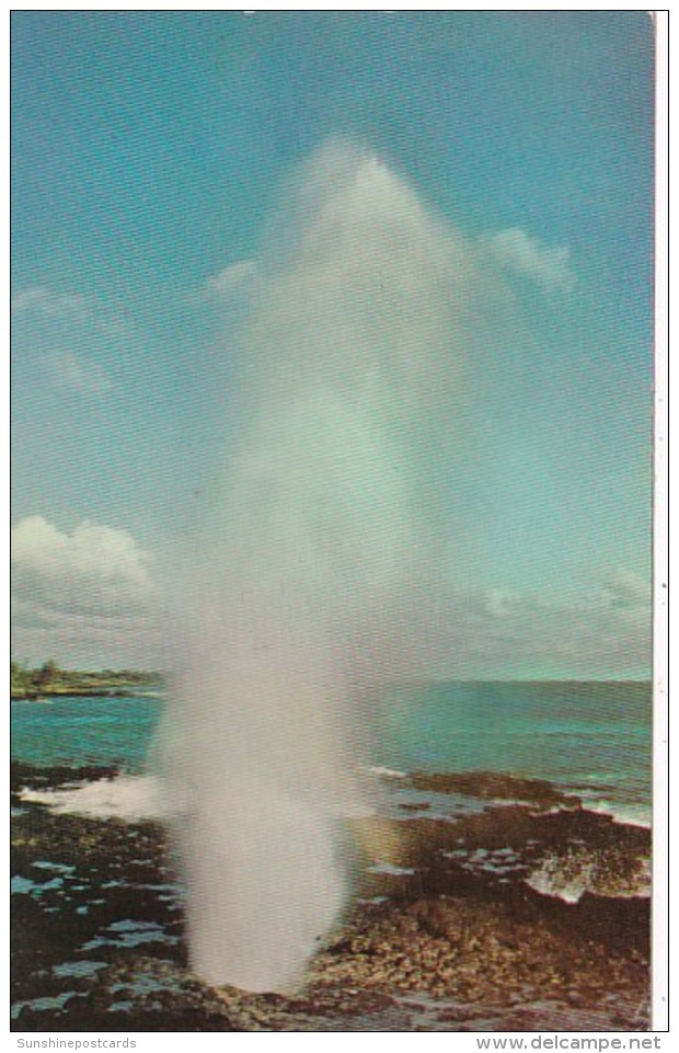 Hawaii Kauai Spouting Horn Sea-Water Geyser - Kauai