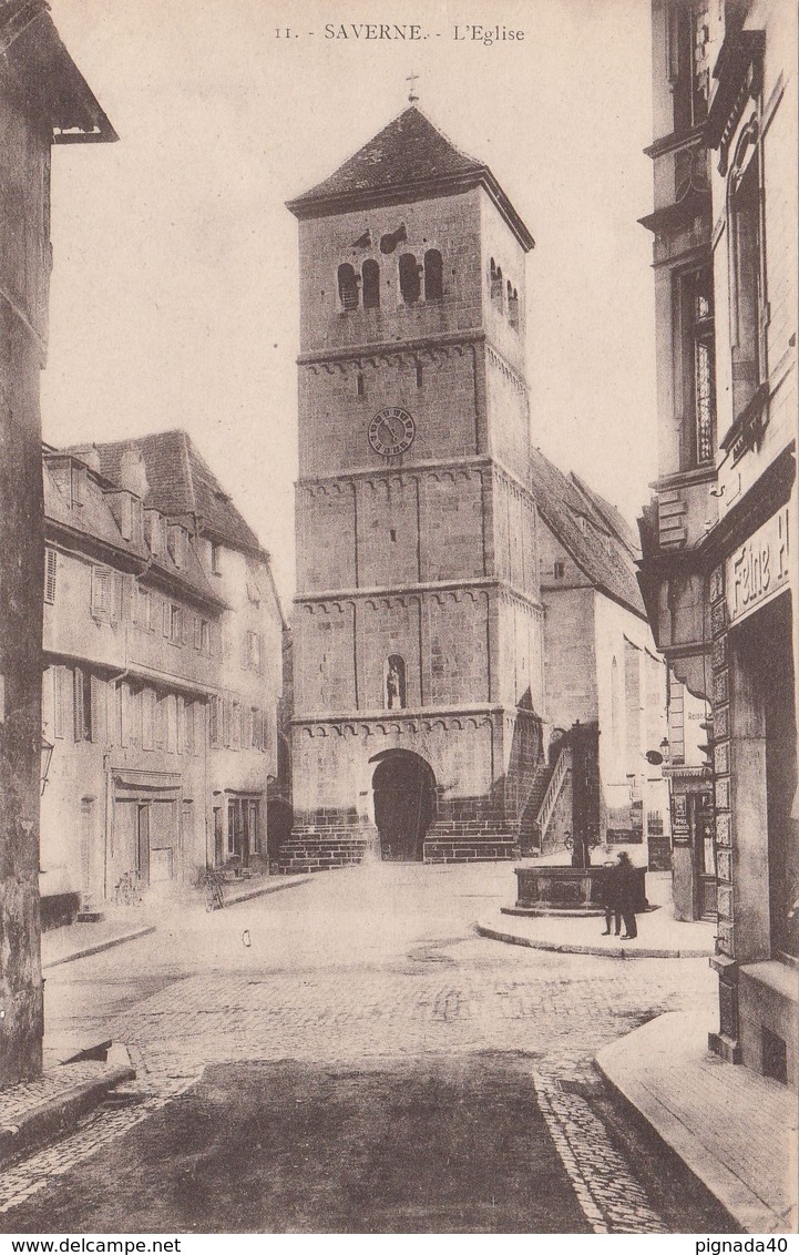 Cp , 67 , SAVERNE , L'Église - Saverne