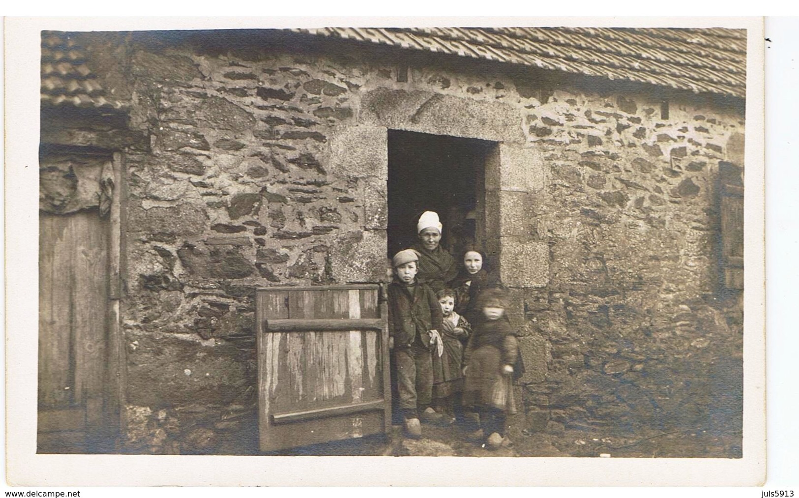 29 - BREST -Enfants Devant Une Maison  En 1918 WW1 - Brest