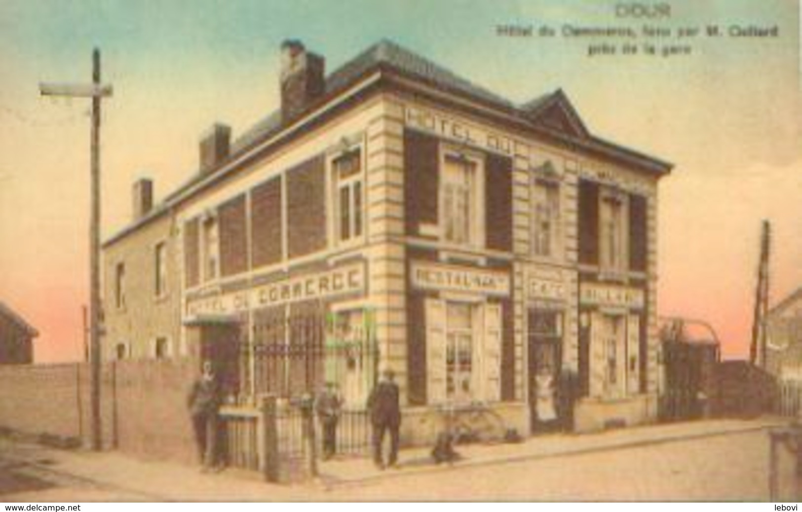 DOUR « Hôtel Du Commerce ; Tenu Par M. Collard Près De La Gare »» - Ed. Thiry Frères, Dour (1909) - Dour