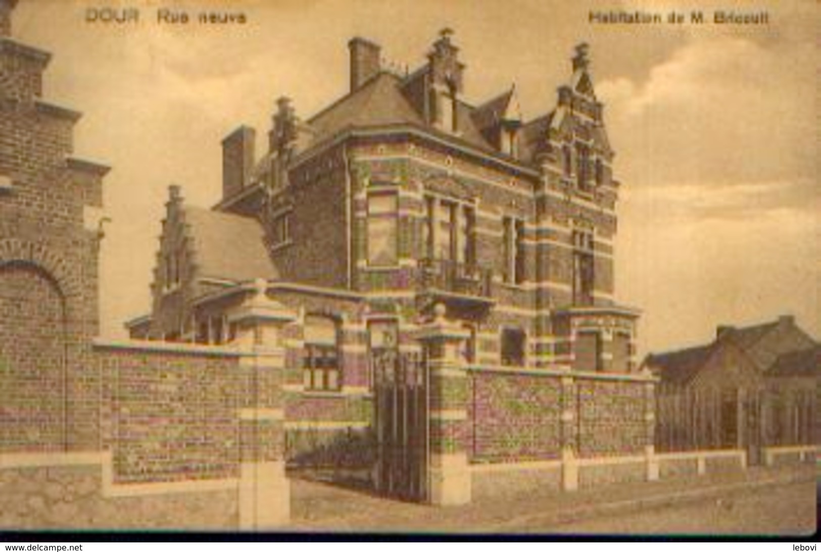 DOUR « Rue Neuve – Habitation De M. Bricoult» - Ed. Thiry Frères, Dour (1910) - Dour