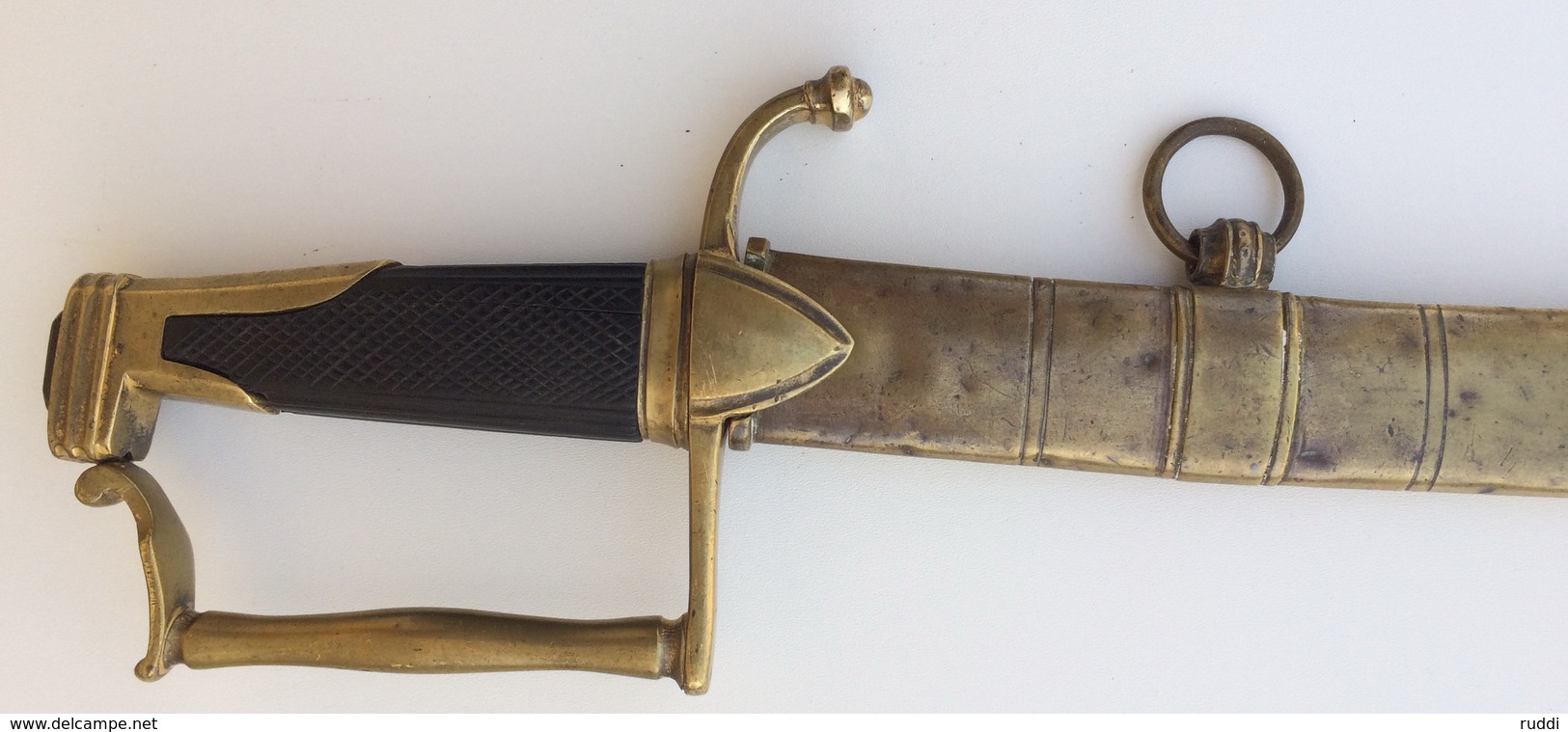 Sabre d'officier de cavalerie premier empire avec son fourreau en laiton / First Empire Cavalry Officer Saber & scabbard