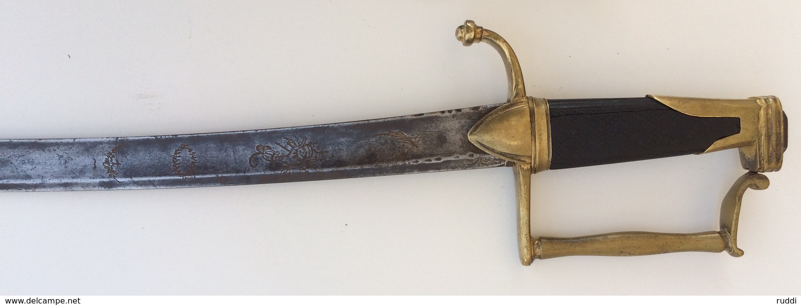 Sabre d'officier de cavalerie premier empire avec son fourreau en laiton / First Empire Cavalry Officer Saber & scabbard