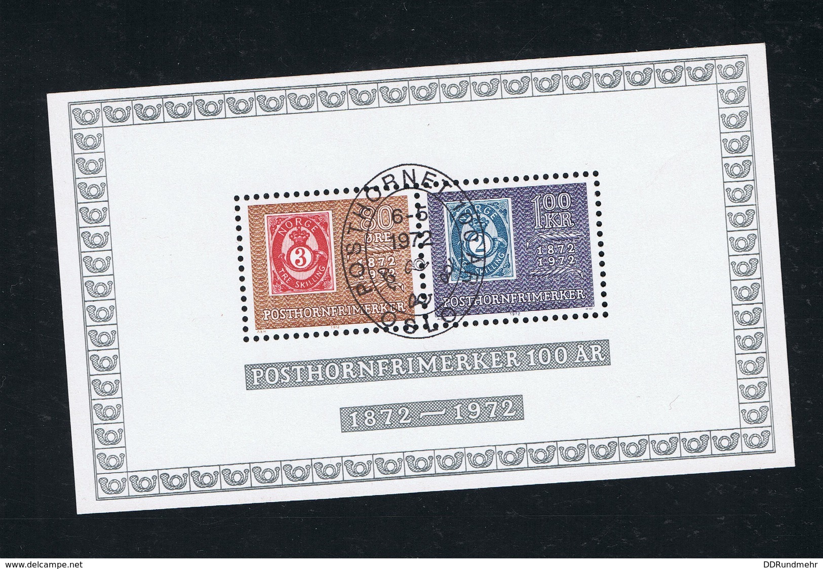 6. Mai 1972 100 Jahre Posthornmarken Ersttagsstempel First Day Stamped - Gebraucht