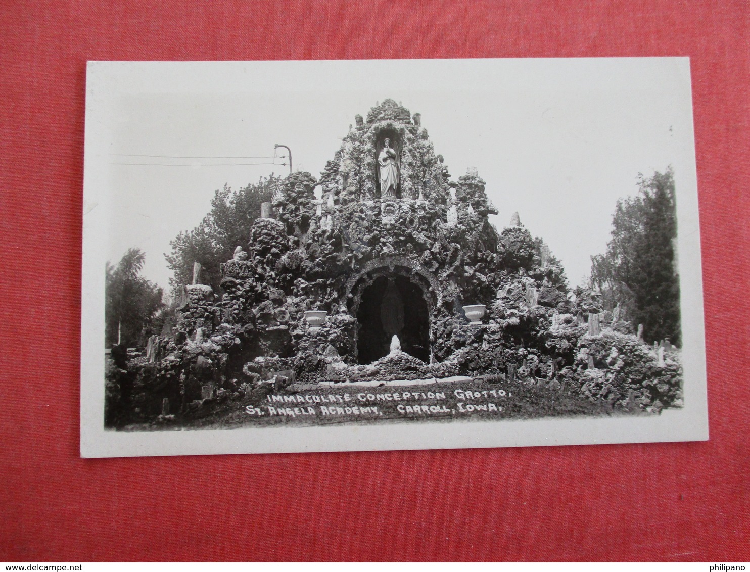 RPPC   St Angela Academy      Immaculate Conception  Grotto Carroll - Iowa   Ref 3007 - Other & Unclassified