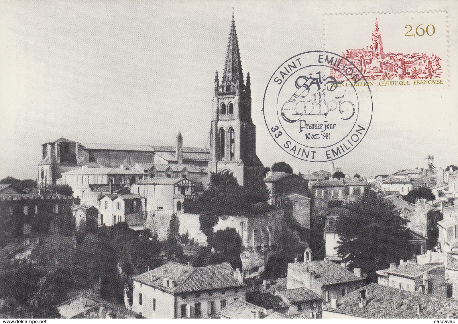 Carte  Maximum  1er  Jour    FRANCE   SAINT  EMILION    1981 - 1980-1989