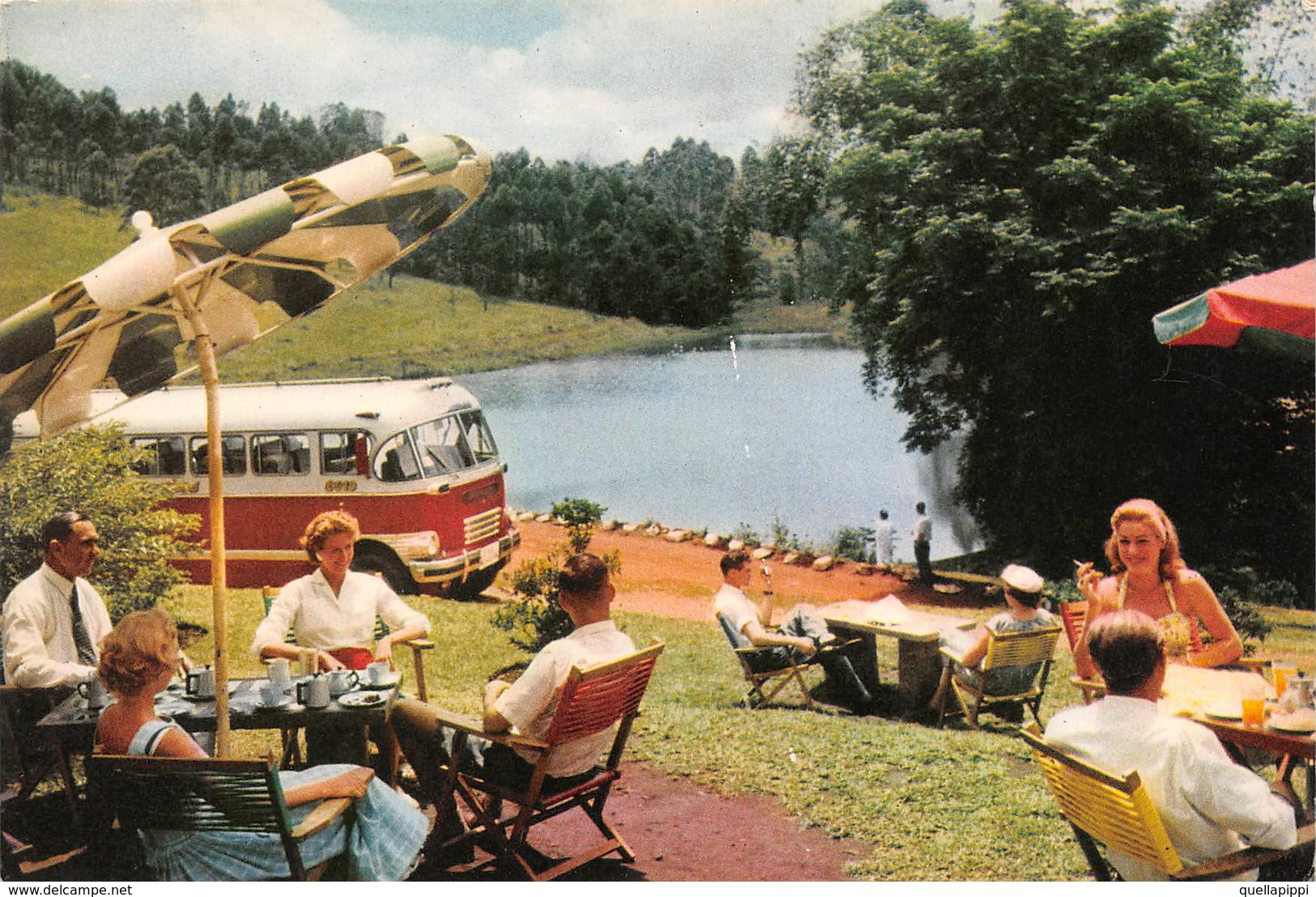 07929 "REPUBLIEK VAN SUID AFRIKA - TOERBUS - NABY DURBAN" ANIMATA, BUS '50 - CART. ORIG. NON SPED. - Sudáfrica