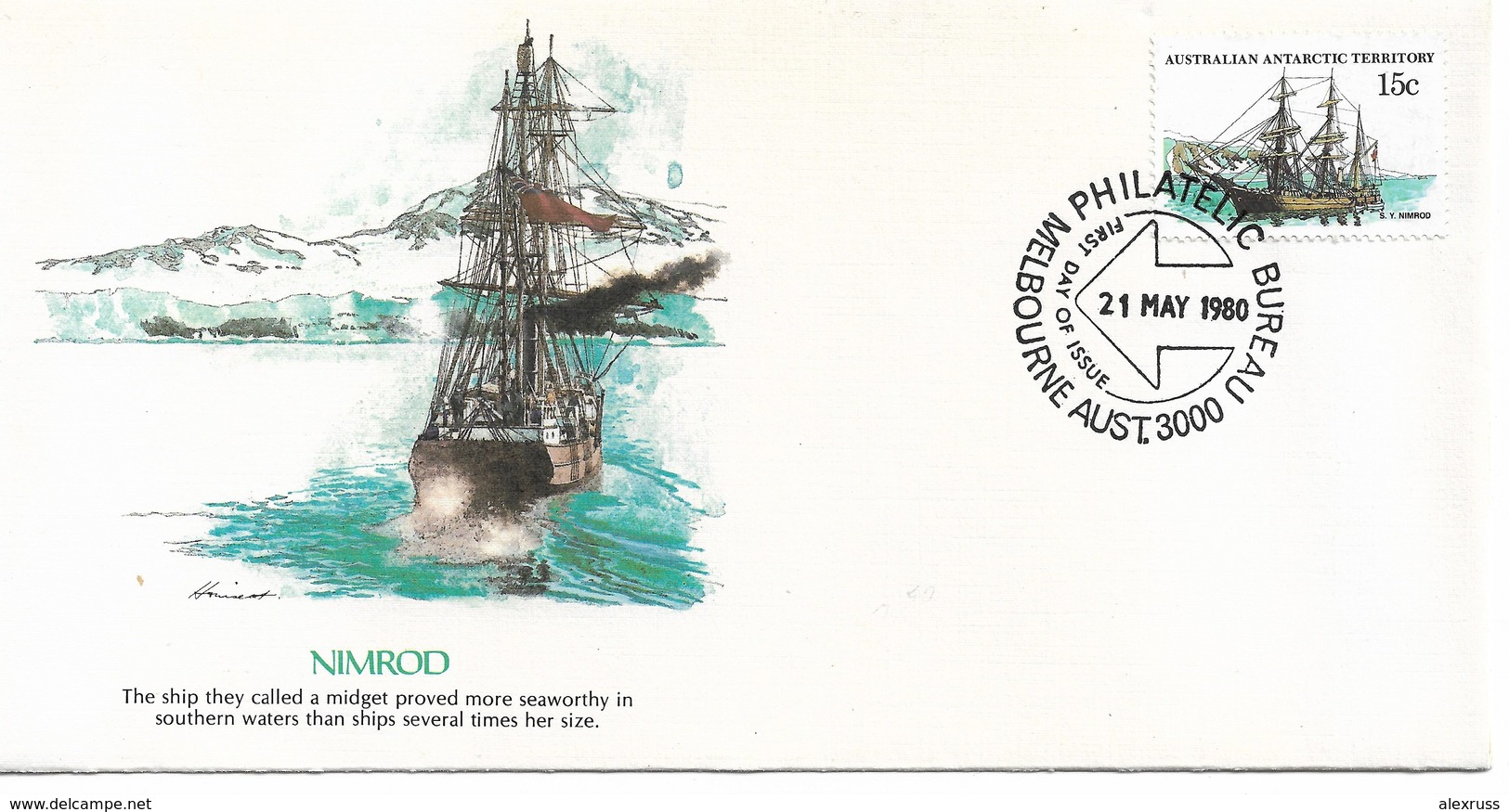 Australia Antarctic Territory FDC 1980 Ships Nimrod !! - FDC