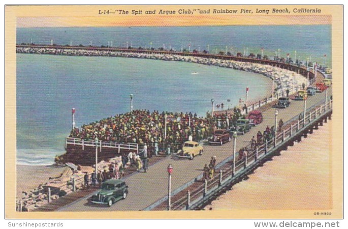 California Long Beach The Spit And Argue Club &amp; Rainbow Pier Curteich - Long Beach