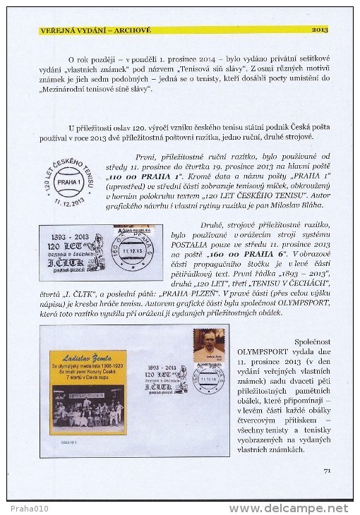 CATALOGUE own stamps Czech Republic (2012-2015)