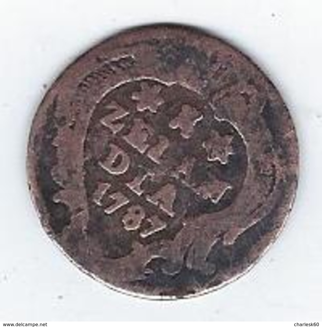 Monnaie Pays Bas Zelan Dia 1787 1 Duit 1/8 Stuyver - …-1795 : Former Period