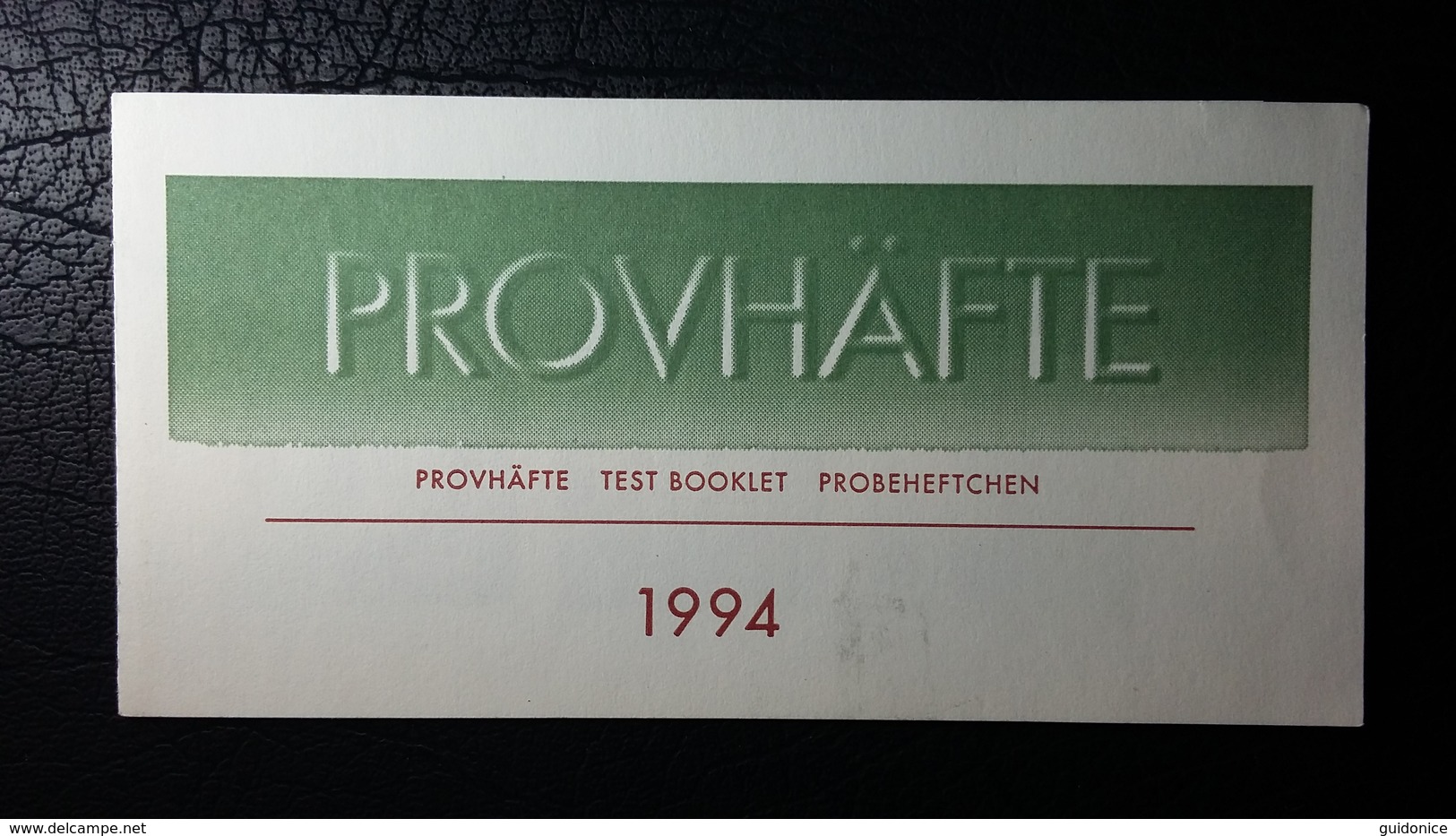 Schweden - MiNr. 1840-1842 - Sehr Gut Erhaltenes Probeheftchen - Essais & Réimpressions