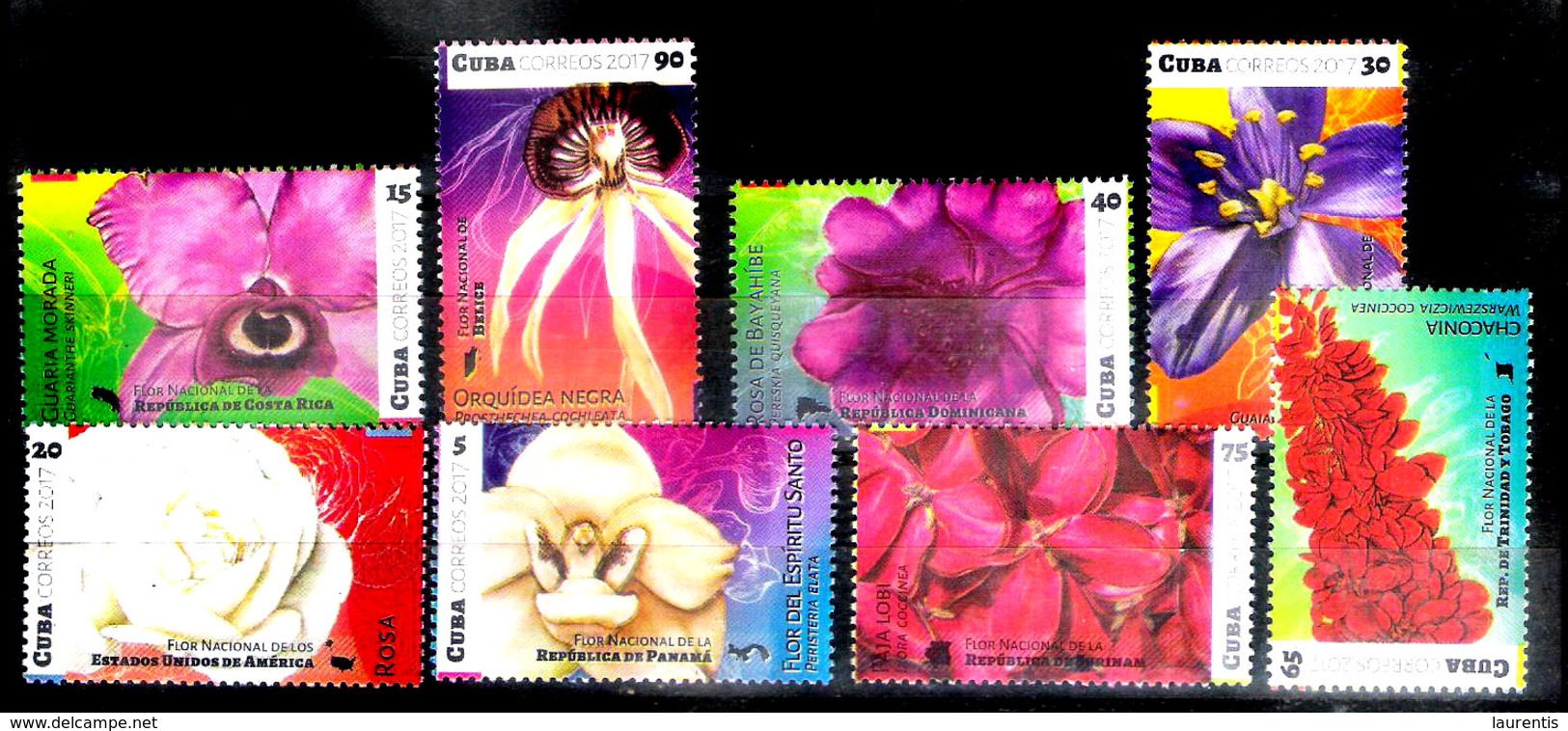 3180  Flowers - Orchids X 3 - Roses - 2017 - MNH - 3,25 - Orchidées