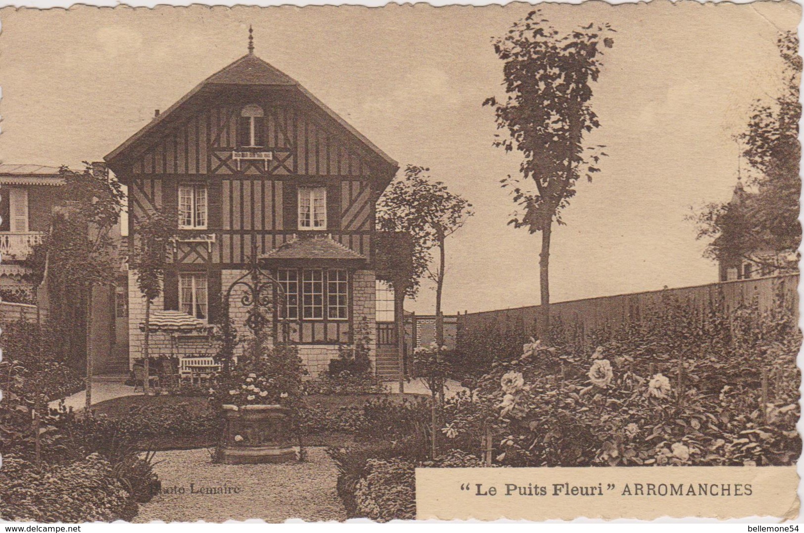 Cpa Dept 14 - Arromanches - Le Puits Fleuri - (circulé En 1936 Voir Scan Recto-verso) - Arromanches