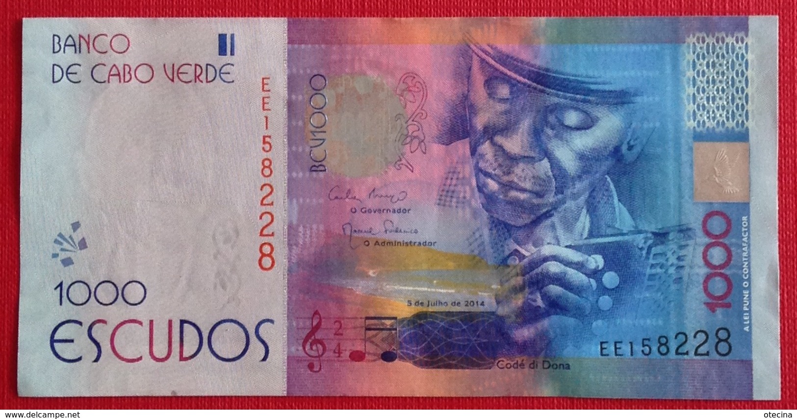 # CAP VERT (Cape Verde) 1000 Escudos [Codé Di Dona] 5/7/2014 UNC - Cape Verde