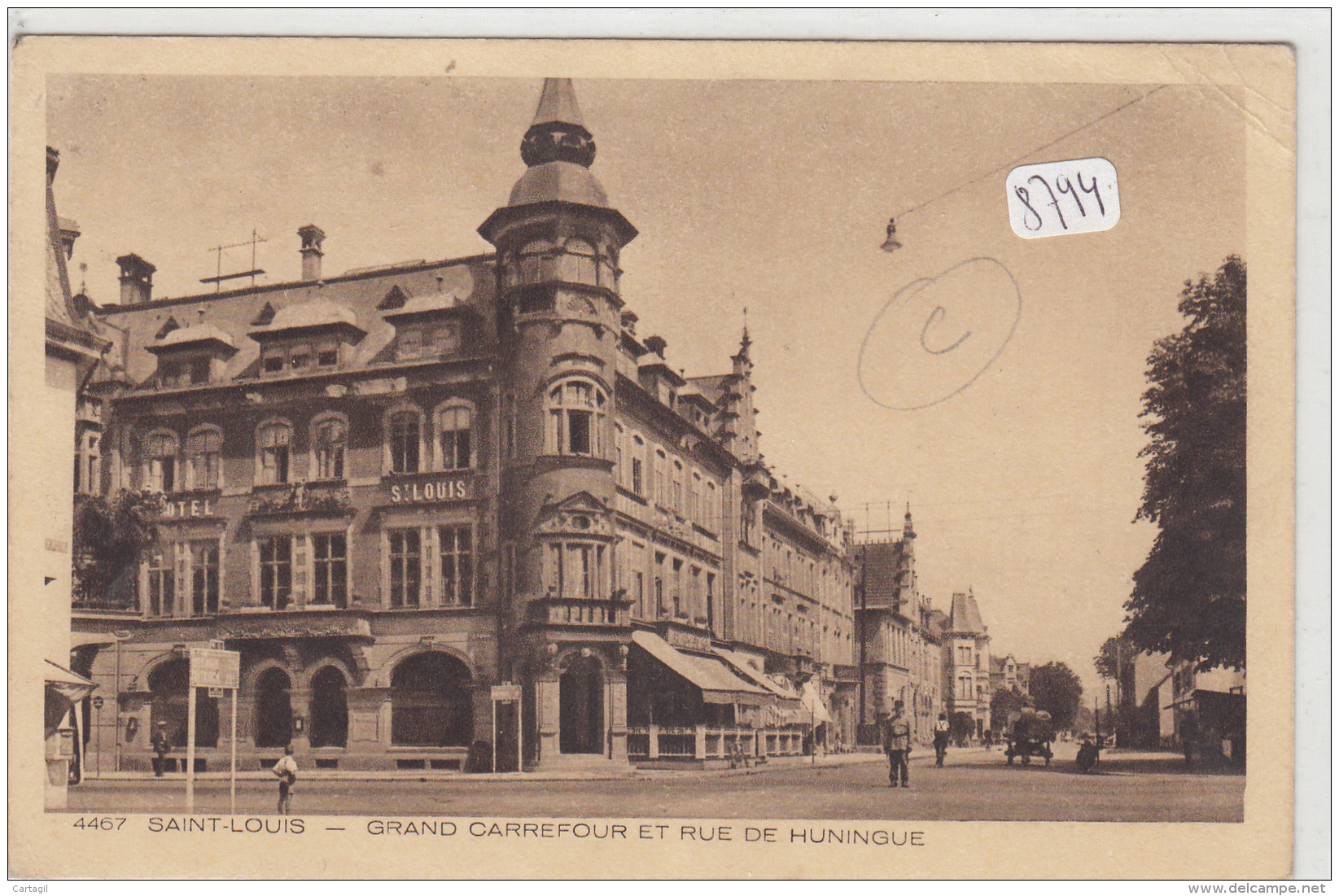 CPA-8794 -68 - St Louis - Grand Carrefour Et Rue De Huningue-Envoi Gratuit - Saint Louis