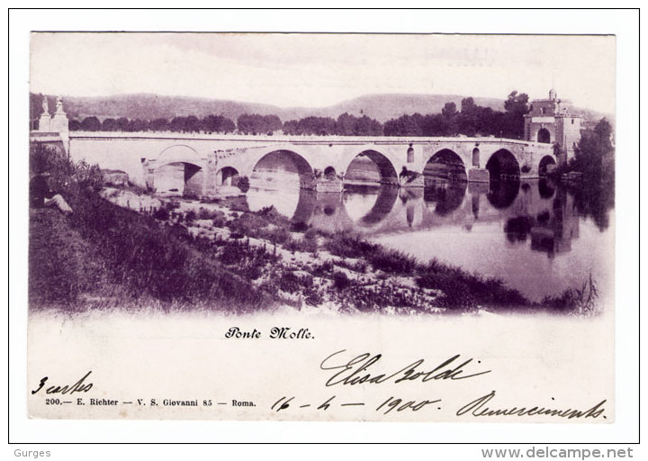 ROMA Ponte Molle Vg 1900 - Bridges