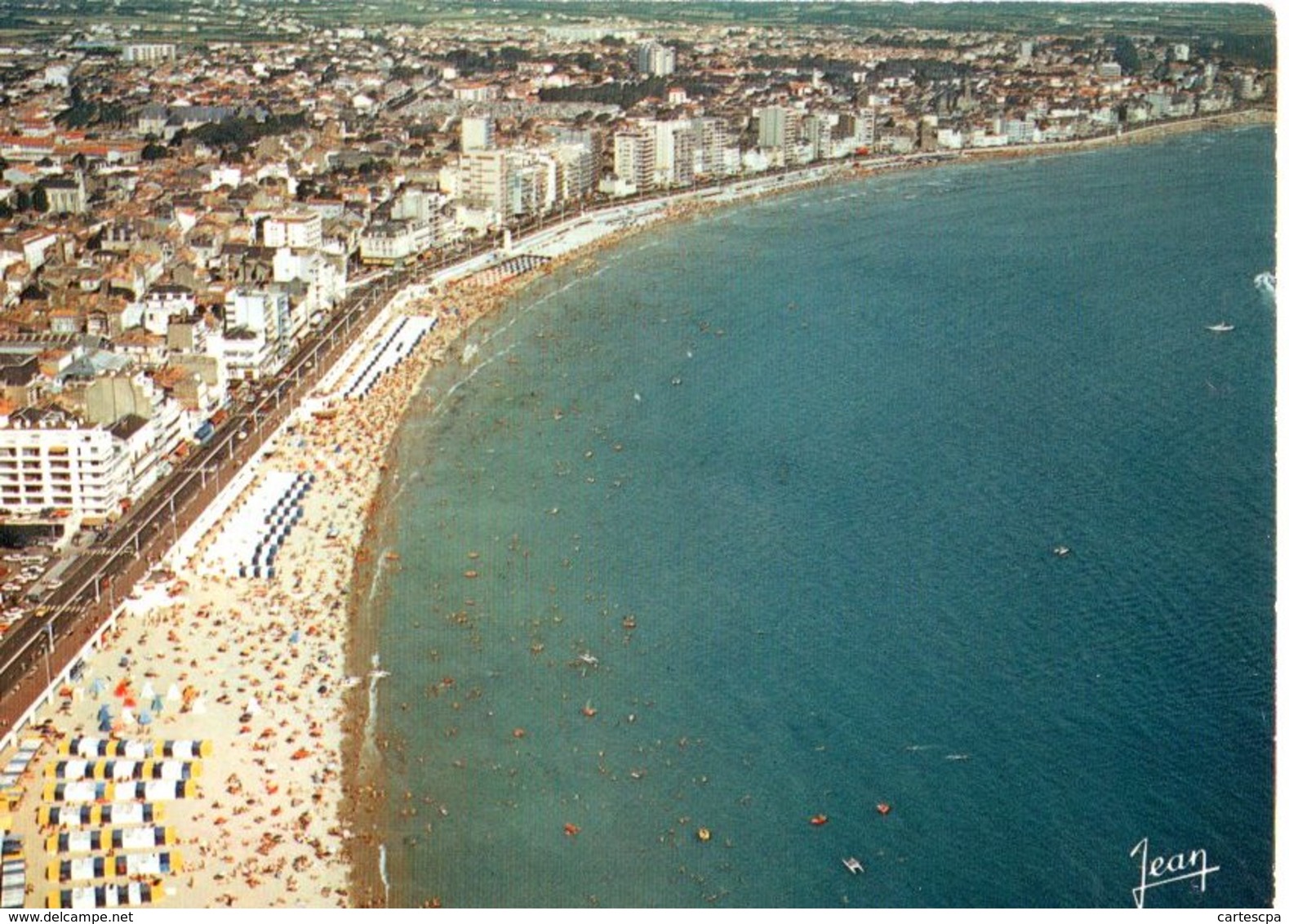 Les Sables D'olonne Vue Generale De La Plage 1989 CPM Ou CPSM - Sables D'Olonne