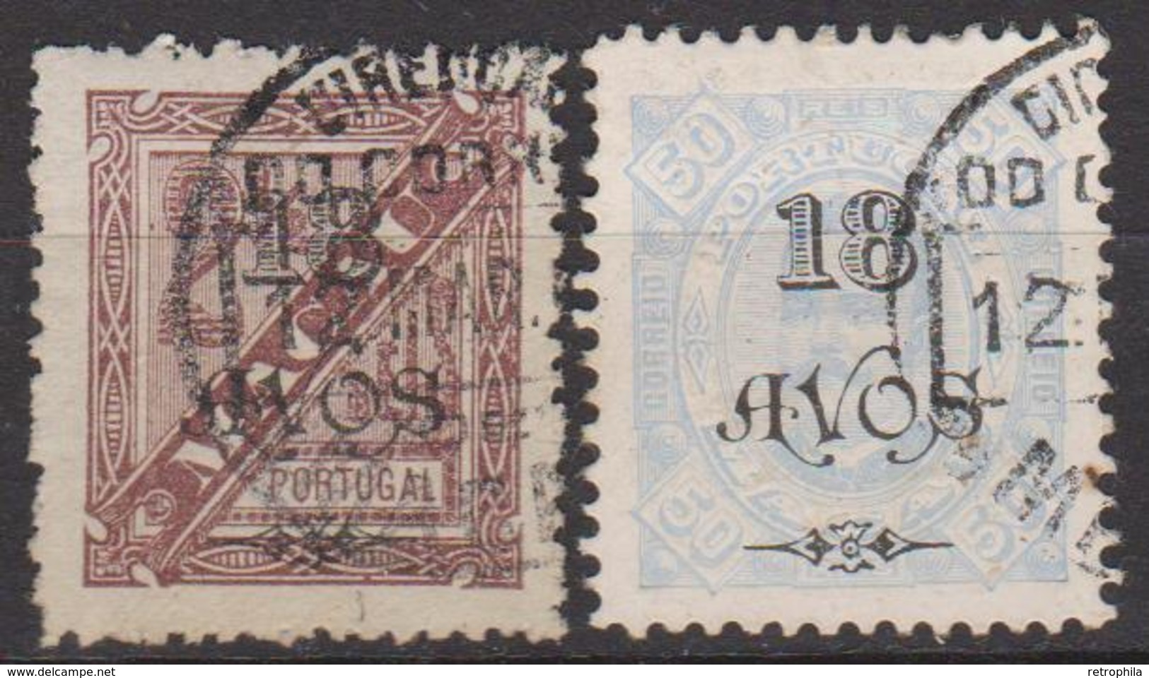 MACAO - MACAU - PORTUGAL - Colonie Portugaise - 1902 - N° 118 Et 120 - 2 Timbres Oblitérés - Oblitérés