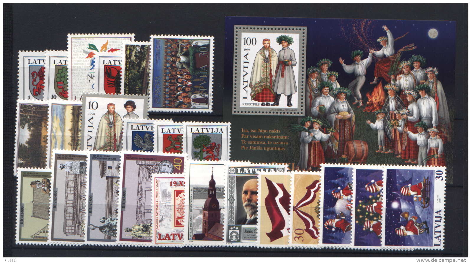 Lettonia 1998 Annata Completa / Complete Year Set **/MNH VF - Lettonia