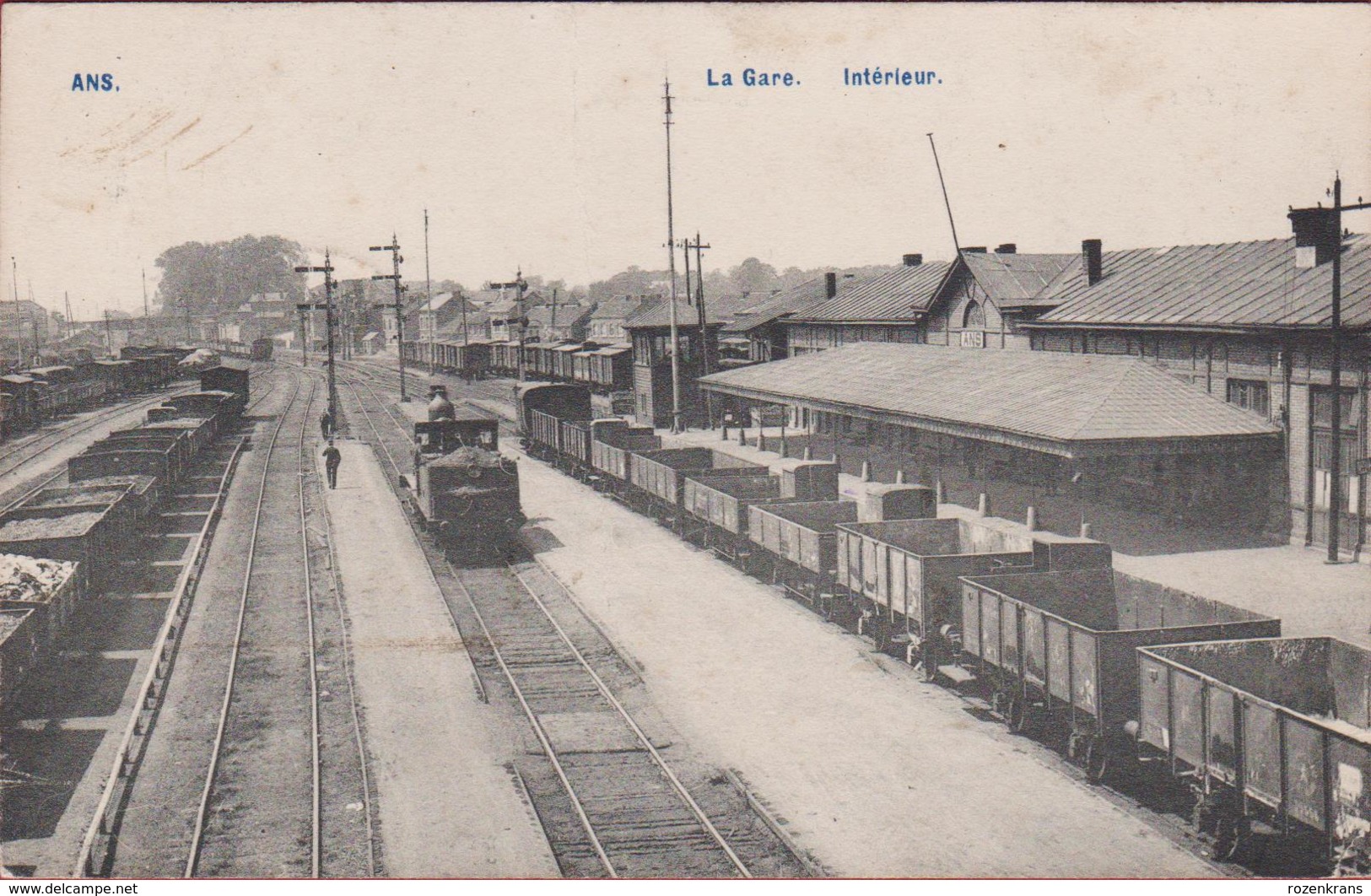 Ans La Gare De Statie Station ZELDZAAM (Pli - Kreukje) - Ans