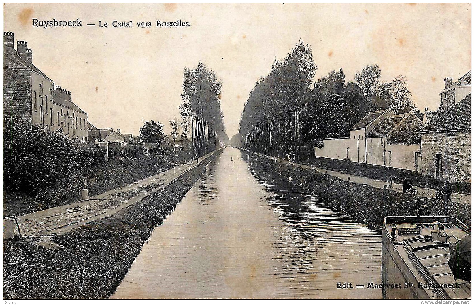 Leeuw-Saint-Pierre - Ruysbrosck - Le Canal Vers Bruxelles - Sint-Pieters-Leeuw