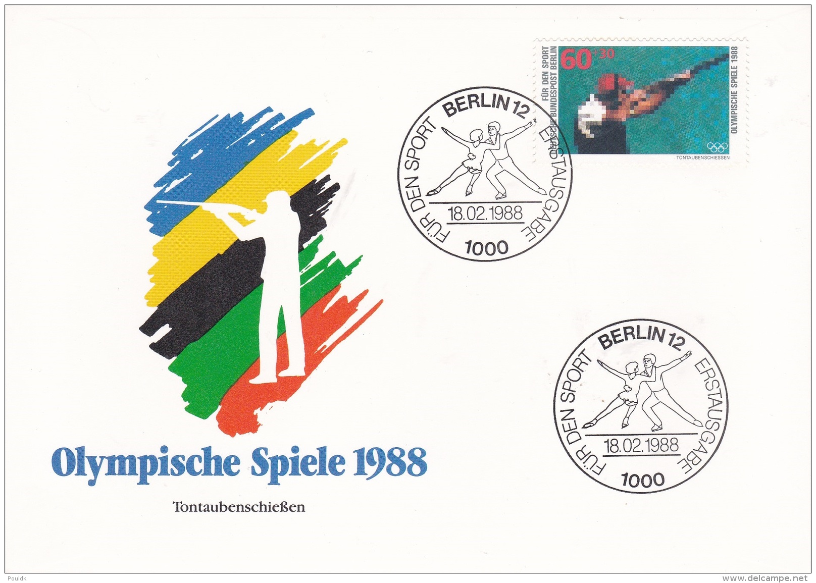 Berlin FDC 1988 Olympic Games    (DD18-45) - Other & Unclassified