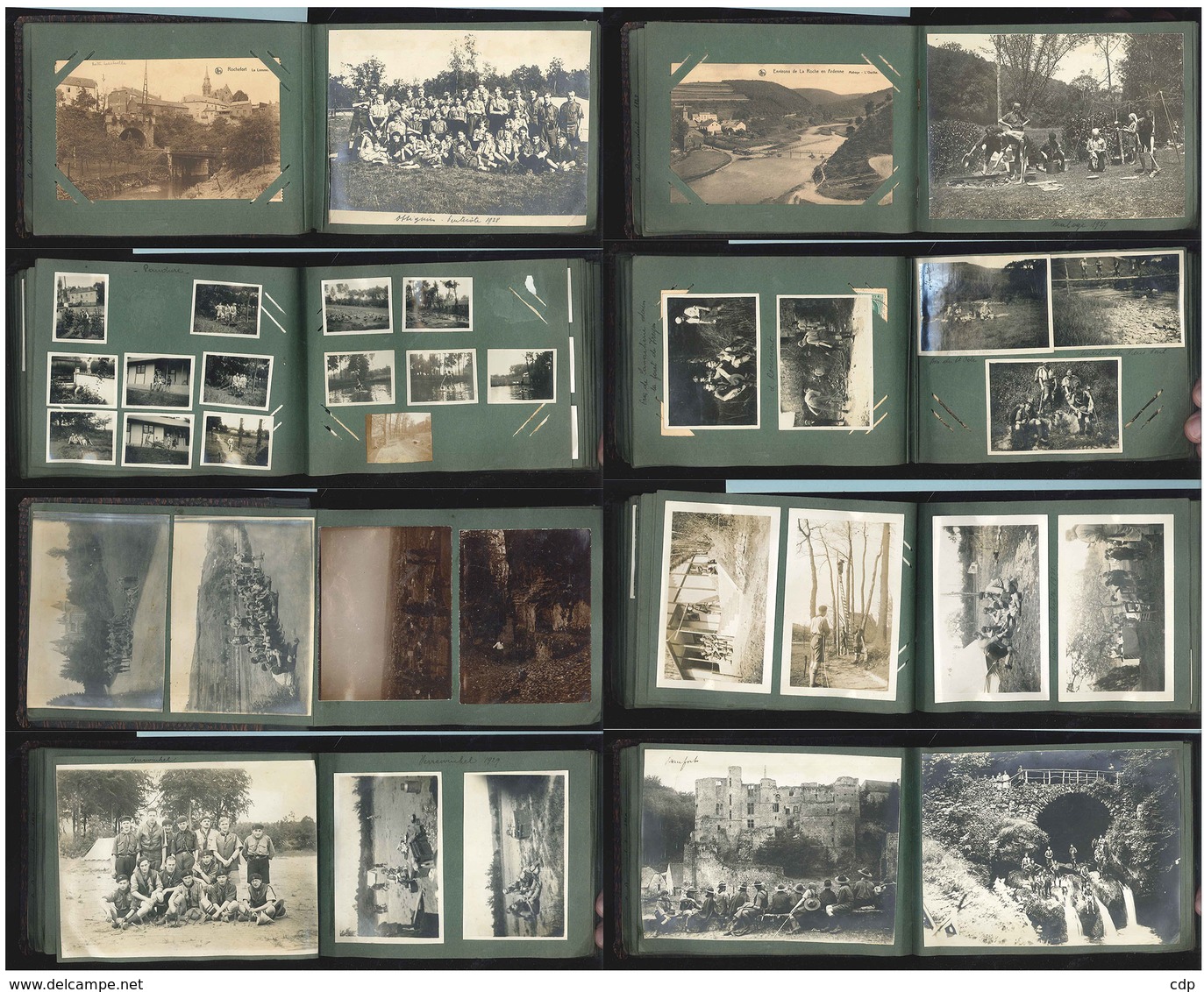 Splendide Album Photos Scoutisme  1928   (lesse, Ottignies,paris Etc...) - Scoutisme