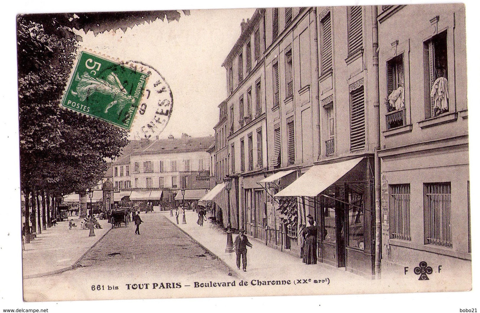 1992 - Paris ( XXe ) - Boulevard De Charonne - F.Fleury - N°661bis - - Arrondissement: 20