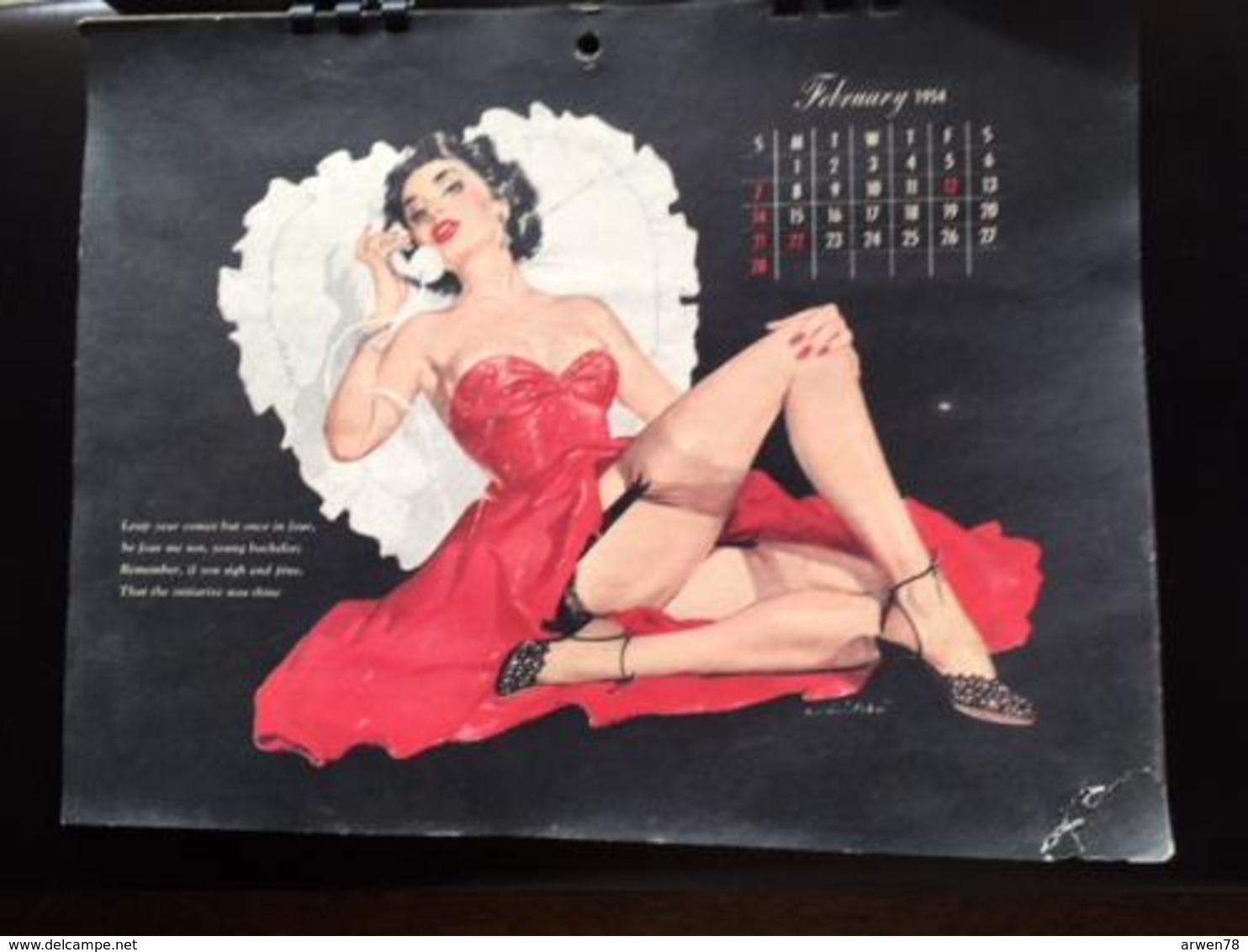 Calendrier 1954 Pin Up Par Chiriaka Complet De Ses 12 Mois Tous En Photo - Groot Formaat: 1961-70