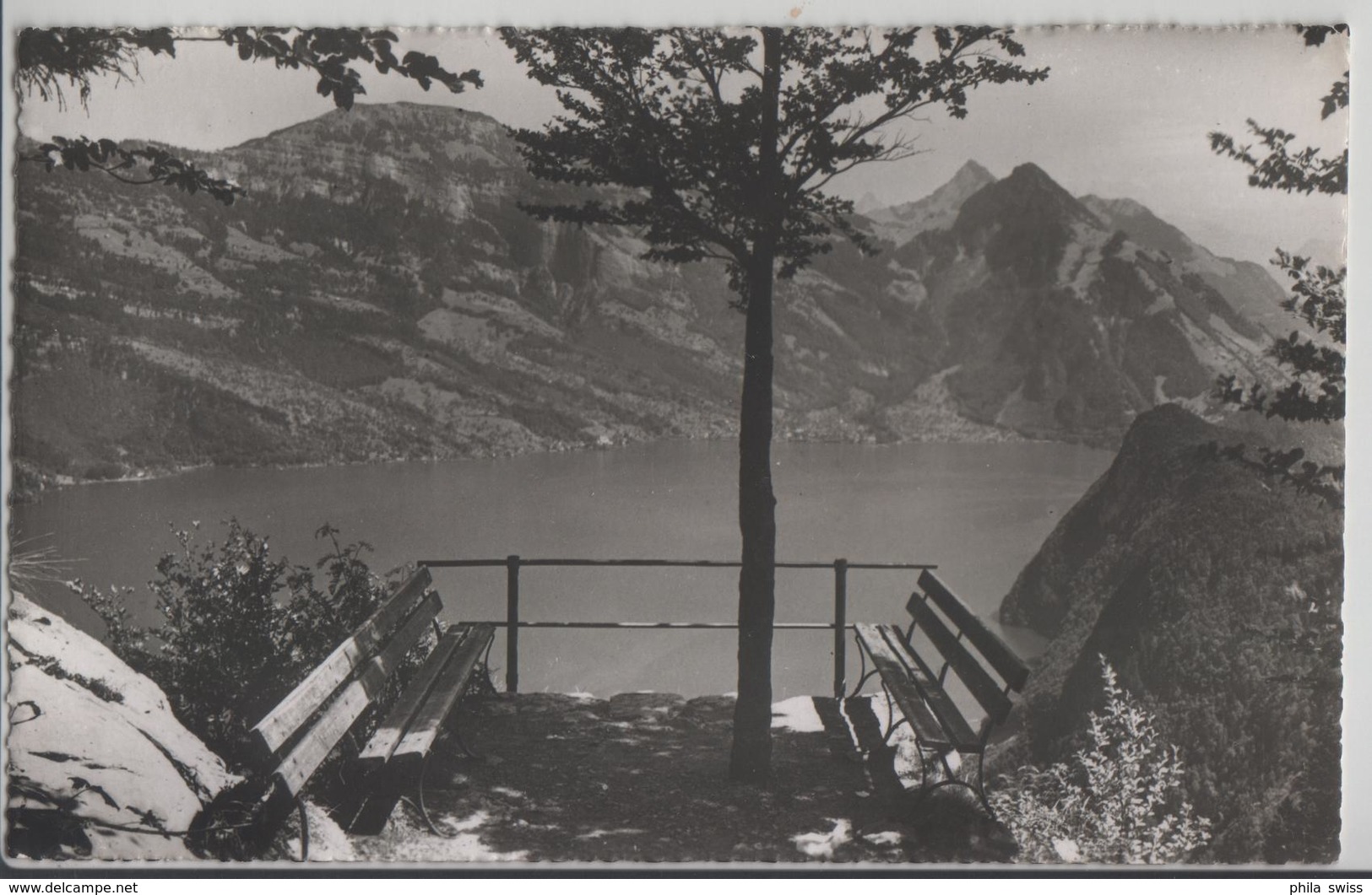 Bürgenstock - Aussicht Von Der Bank Auf Vierwaldstättersee - Photo: E. Goetz - Otros & Sin Clasificación