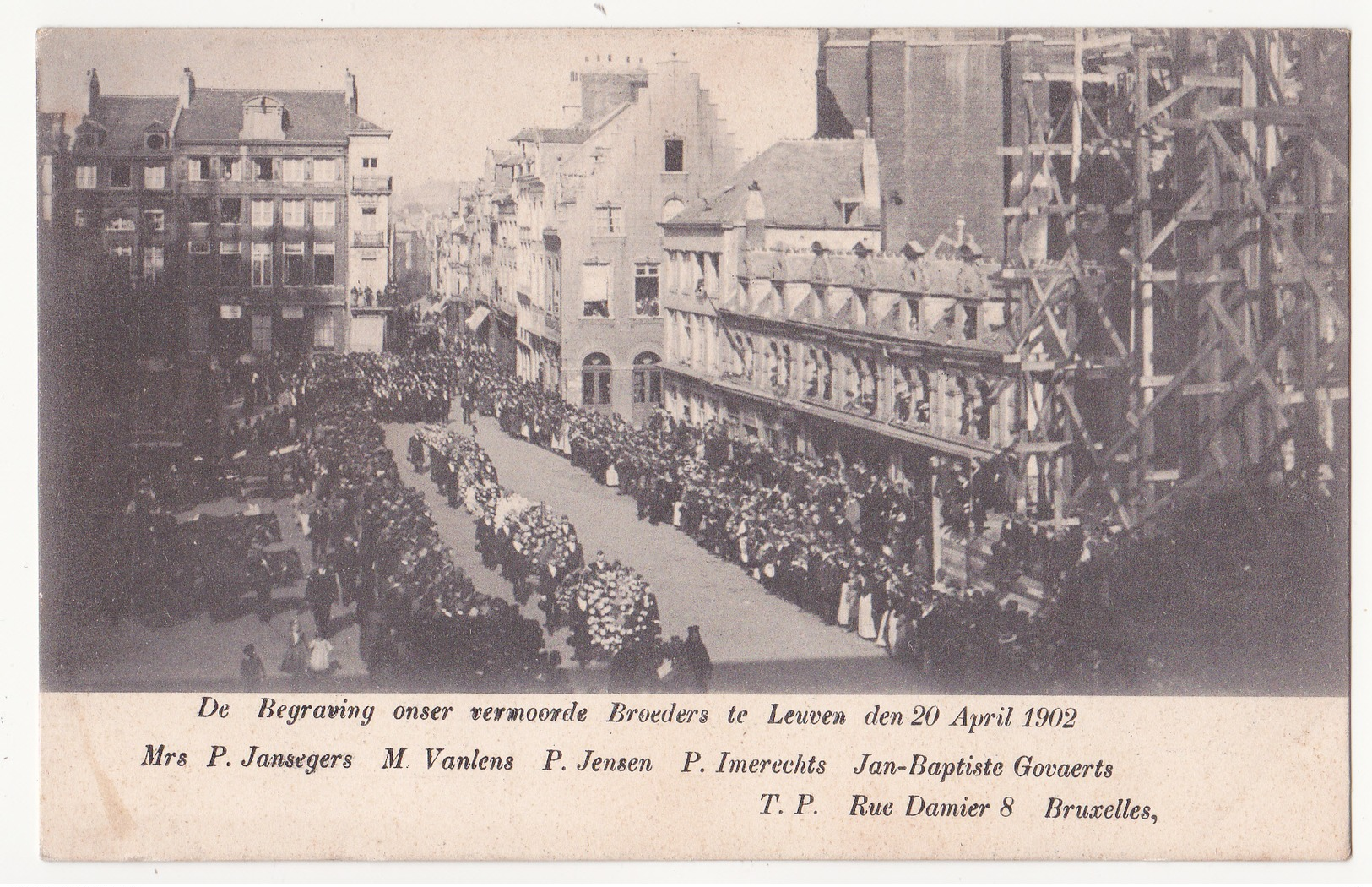 Leuven: De Begraving Onzer Vermoorde Broeders,socialisten  Die Opkwamen Voor Enkelvoudig Stemrecht, 1902. - Leuven