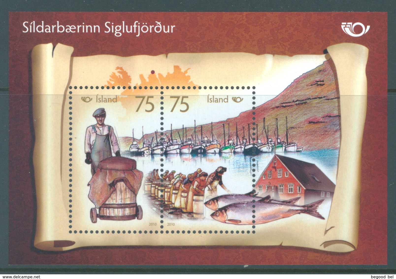 ISLAND - MNH/*** LUXE - 2010 - NORDEN FISHING - Yv BLOC 50 - Lot 17281 - Blocs-feuillets