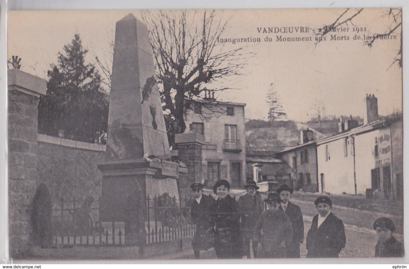 VANDOEUVRE-LES-NANCY (Meurthe-et-Moselle) - Inauguration Du Monument Des Morts De La Grande Guerre Le 2 Janvier 1921 - Vandoeuvre Les Nancy