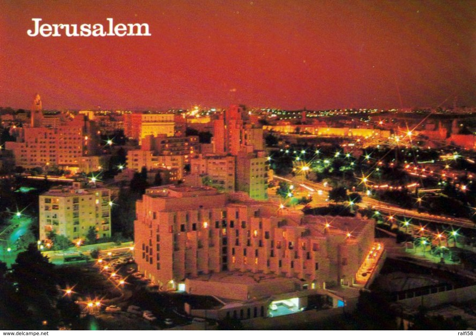 1 AK Israel * Jerusalem Bei Nacht * - Israel