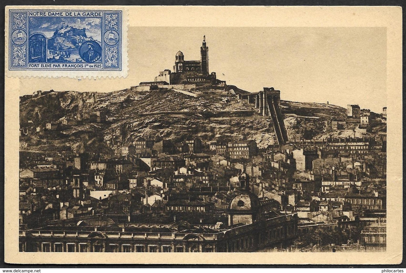 Carte  Maximum  - Marseille  - Notre Dame De La Garde ( Taxée) - 1950-1959