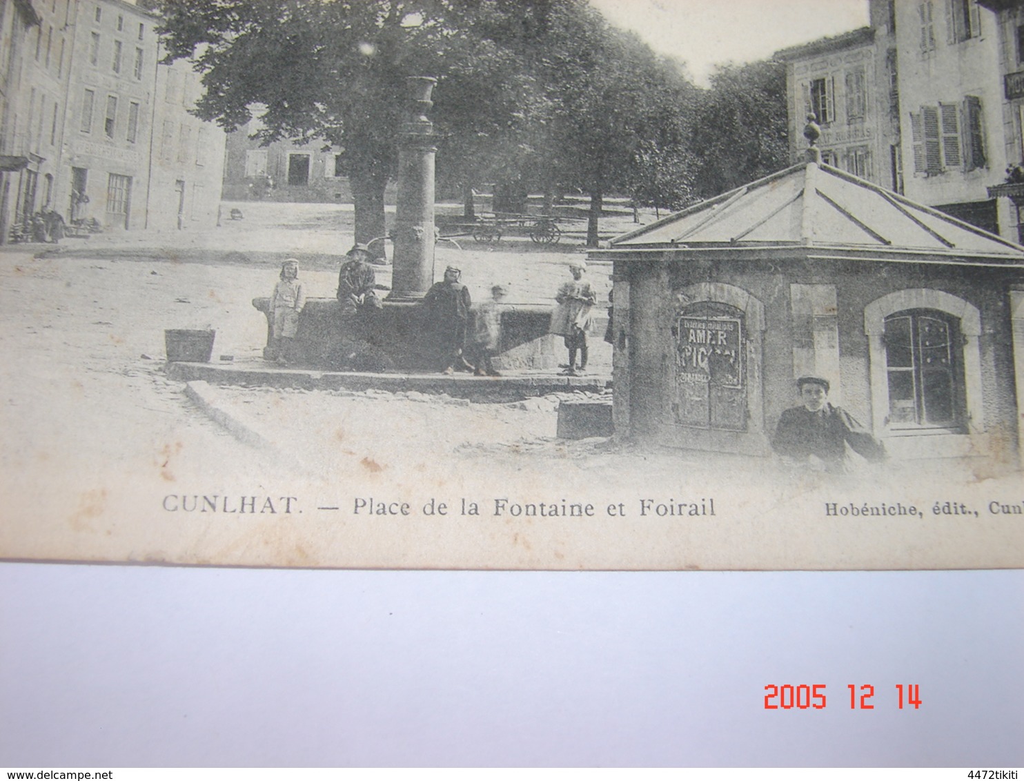 C.P.A.- Cunlhat (63) - Place De La Fontaine Et Foirail - 1911 - SUP (AE84) - Cunlhat
