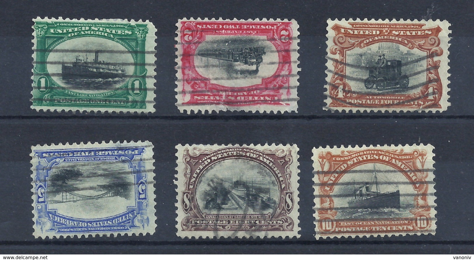 USA 132/137 Gest. - Used Stamps