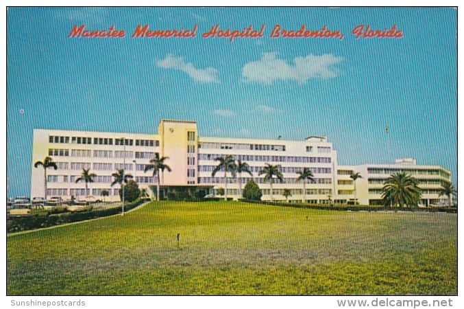Florida Bradenton Manatee Memorial Hospital 1968 - Bradenton