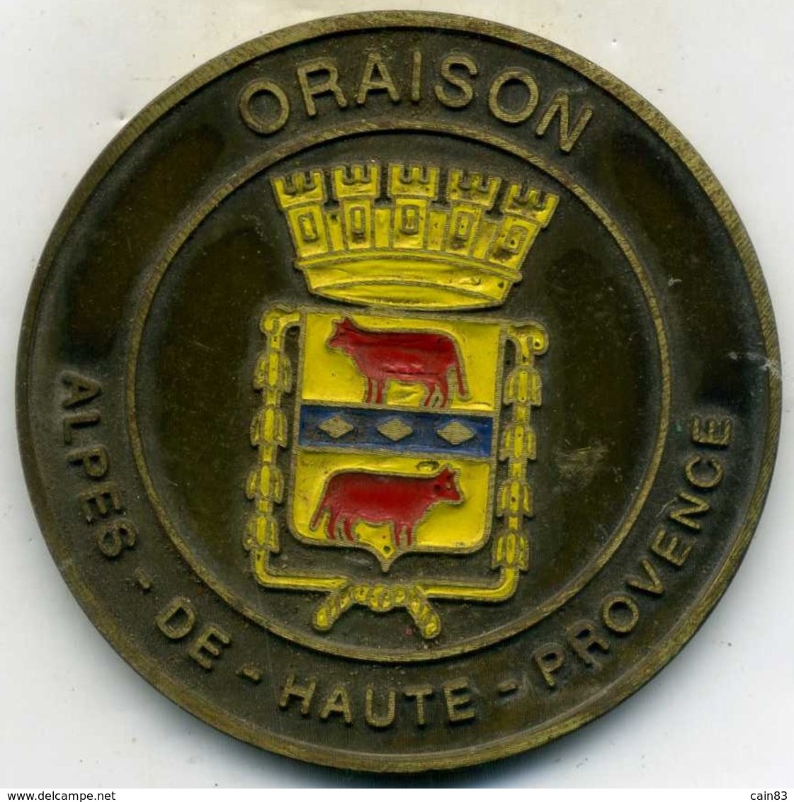 Médaille Uniface ,ville D ORAISON (alpes-de Hautes-Provence) - Autres & Non Classés