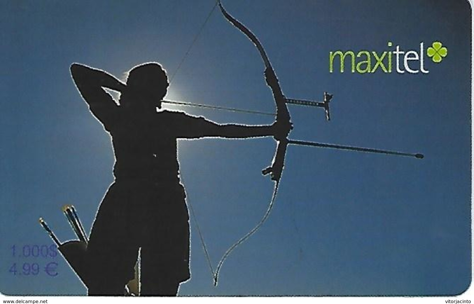 Maxitel Thematical (Bow And Arrow) Prepaid Phonecard - Portugal - Portugal