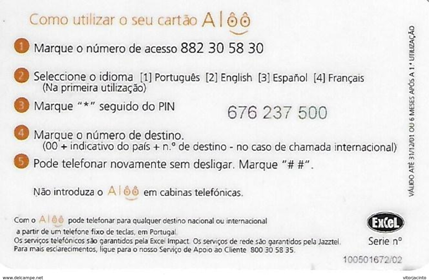 Alôô 500 Prepaid Phonecard - Portugal - Portugal