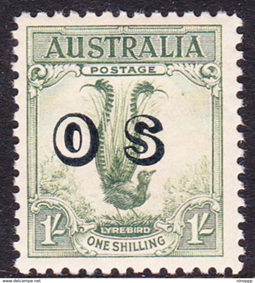 Australia ASC 142 1932 One Shilling Lyre Bird, Overprinted OS, Mint Never Hinged - Mint Stamps