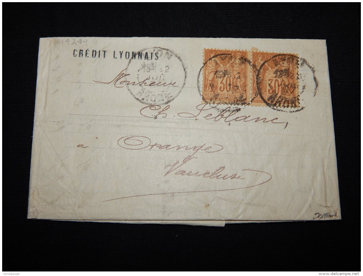 France 1897 Lyon Letter__(L-19299) - Otros & Sin Clasificación