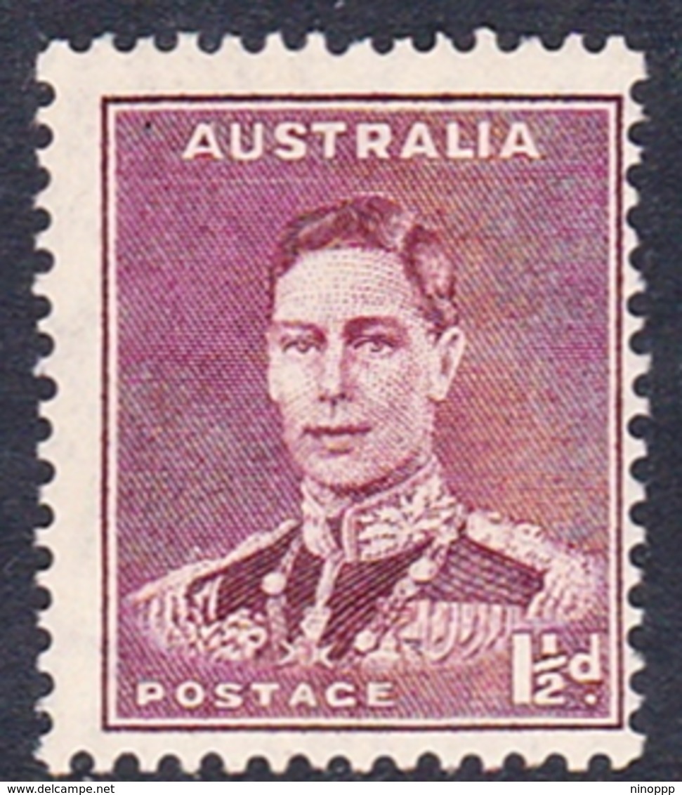 Australia ASC 176 1937-49 King George VI Three Half Pence Maroon P 13.5 X 14, MNH - Nuovi