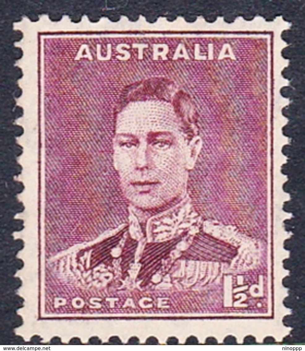 Australia ASC 185  1937-49 King George VI, Three Half Penny Marron, Perforated 14x15, Mint Never Hinged - Mint Stamps