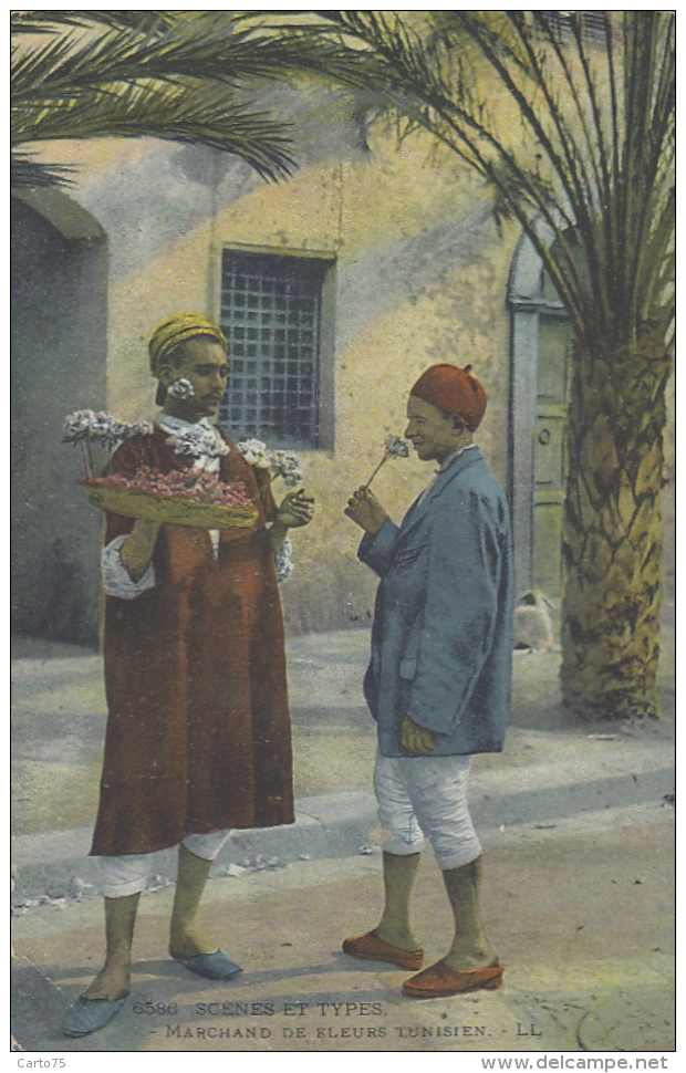 Ethniques Et Cultures - Maghreb - Maroc - Marchand De Fleurs - Mention Midelt 1924 - Afrique