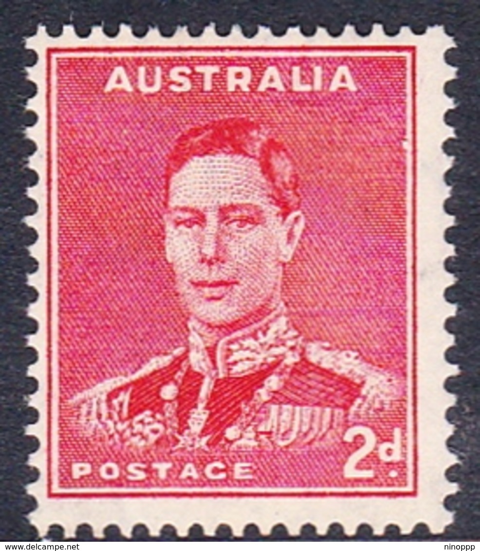 Australia ASC 187  1937-49 King George VI, 2d Red Perforated 14x15, Mint Never Hinged - Mint Stamps